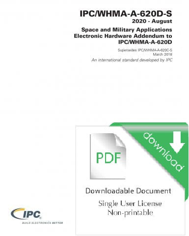 IPC/WHMA-A-620 - Revision D - Addendum - Space and Military - Download