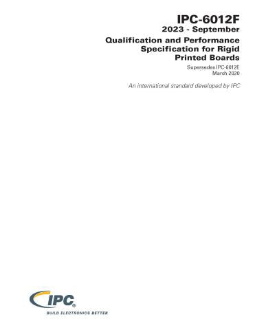 IPC-6012F Qualification and Performance Specification for Rigid Printed Boards