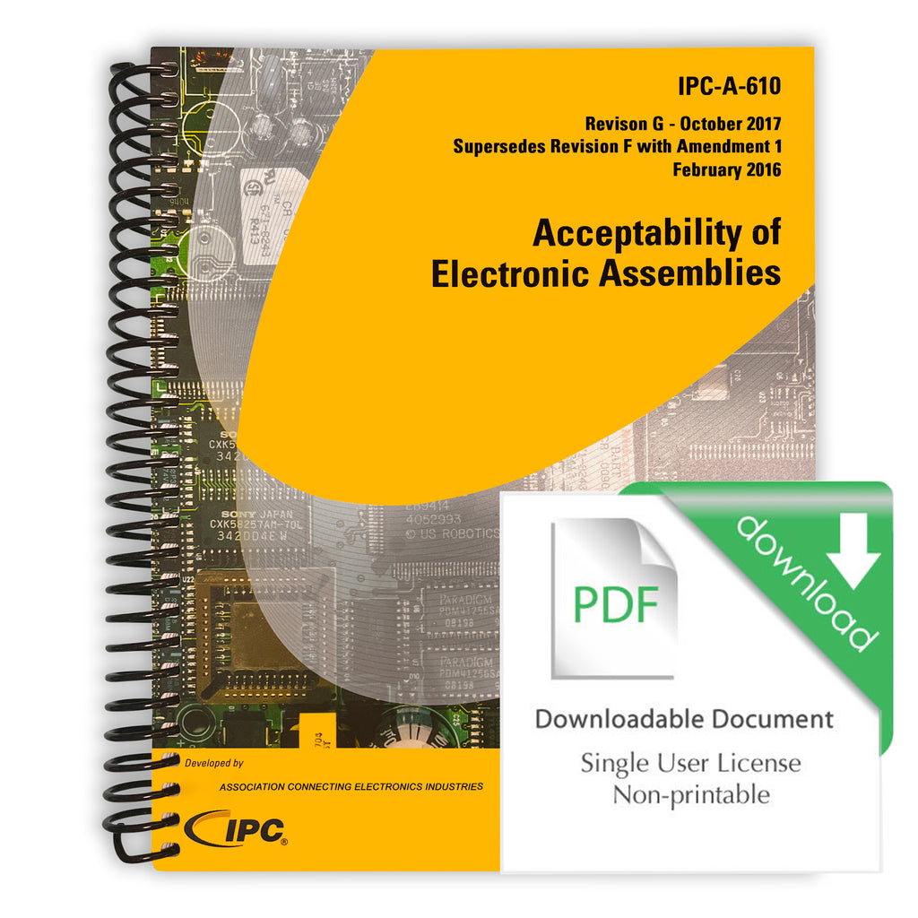 IPC-A-610G: Acceptability of Electronic Assemblies - Download