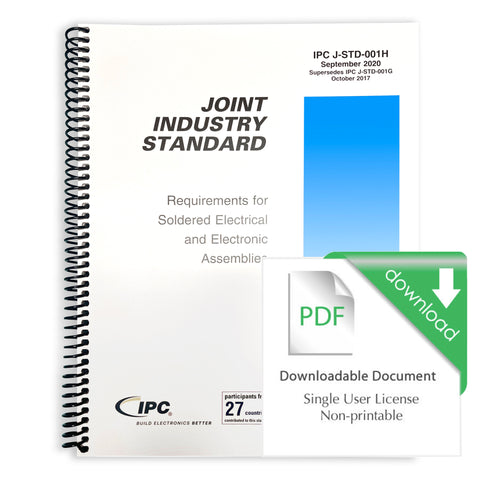 J-STD-001H Requirements for Soldered Electrical and Electronic Assemblies - Download